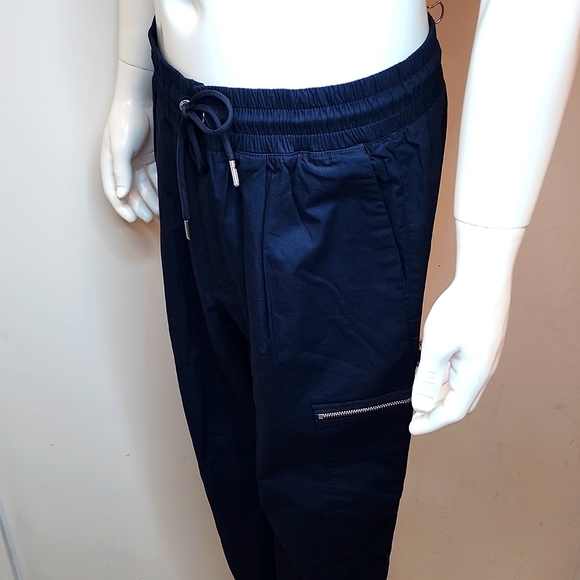 ARMANI EXCHANGE,  CARGO PANTS, SIZE 34 WAIST, NAVY BLUE, LOGO AT EACH LEG SIDE - Picture 3 of 16